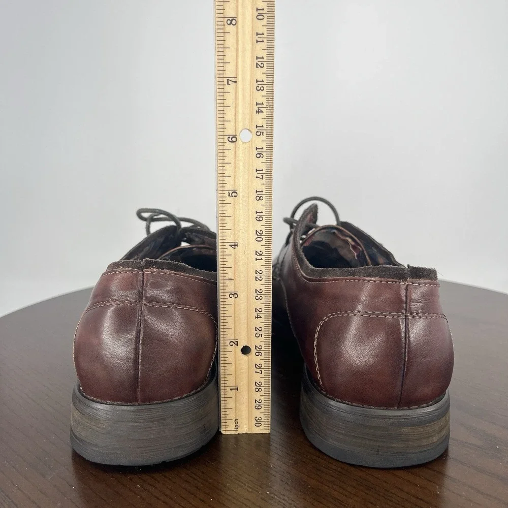 Bed Stu Volstead Oxford Shoes Men's 10.5‎ Brown Leather comfort Cap Toe Lace Up